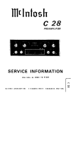 McIntosh C28 - Owners manual